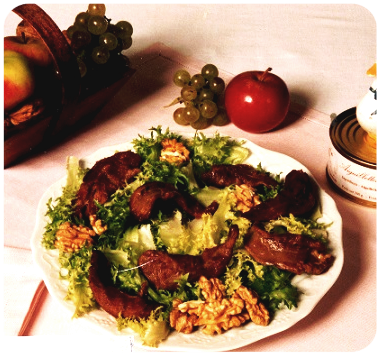 assiette-aiguillettes-manicot Présentation aiguillettes confites