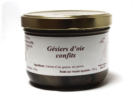 gesiers-confits-manicot Présentation gésiers confits
