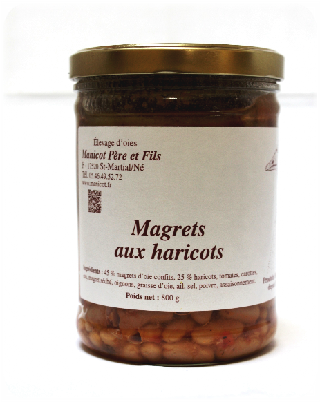 magrets-haricots-manicot Présentation magrets aux haricots