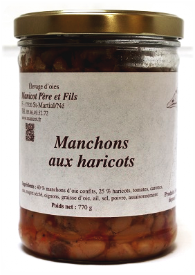 Présentation manchons aux haricots