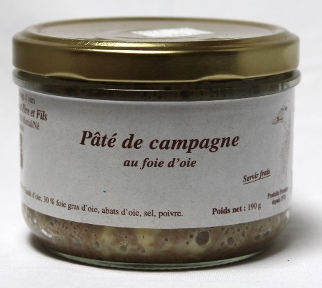 Présentation du pâté de campagne