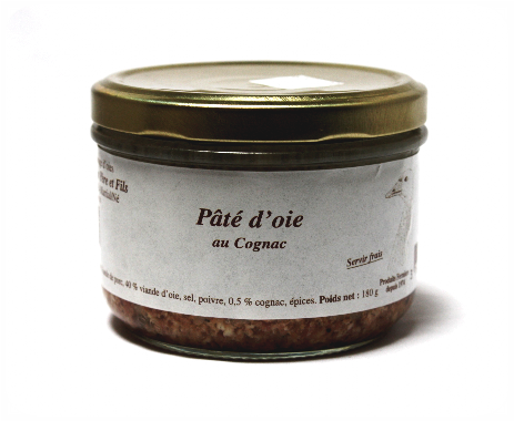 pâté-oie-cognac Présentation du pâté d'oie au cognac